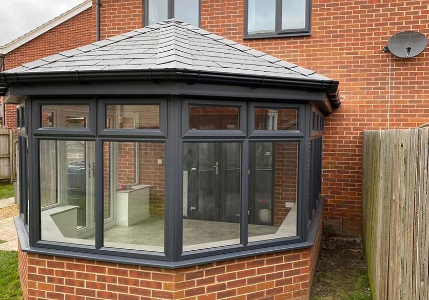 Amdega Solid Roofing on conservatory